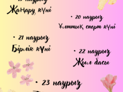 Наурызнама 1